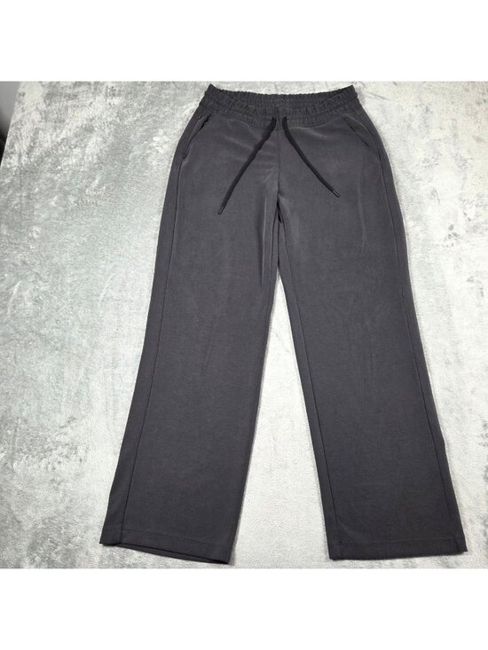 Athleta Pants - Athleta Pants Medium Black Seasoft Mid Rise Straight Leg Athleisure